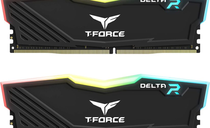T-Force Delta RGB DDR4 Gaming Memory, 2 x 8 GB, 3600 Mhz